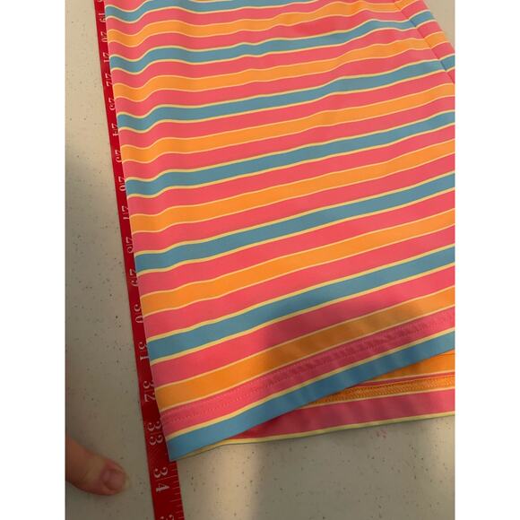 Peter Millar Men's Golf Shirt Large Summer Comfort Colorful Striped Lightweight‎ - Picture 10 of 11